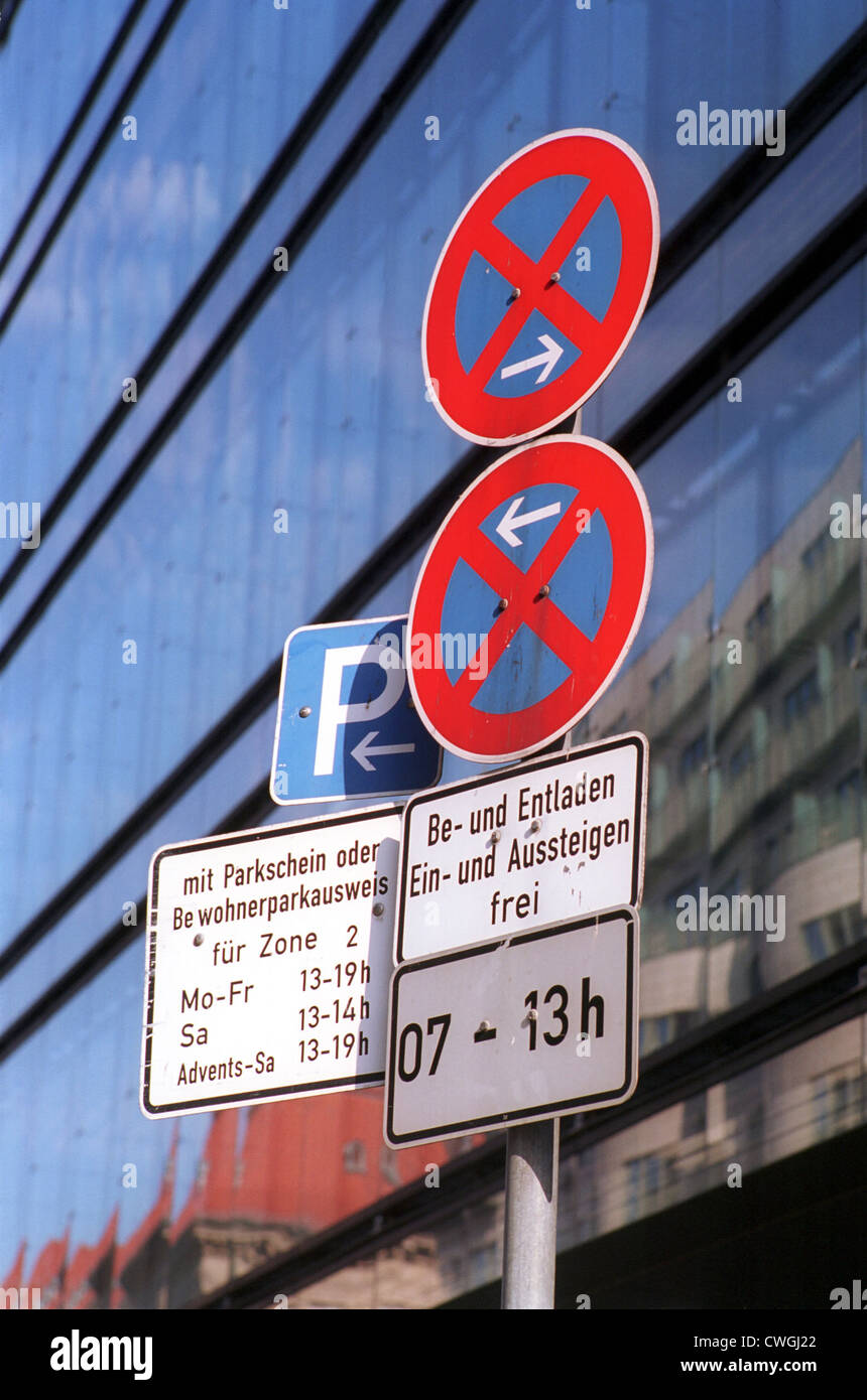 Berlin, Traffic Signal Chaos Stock Photo