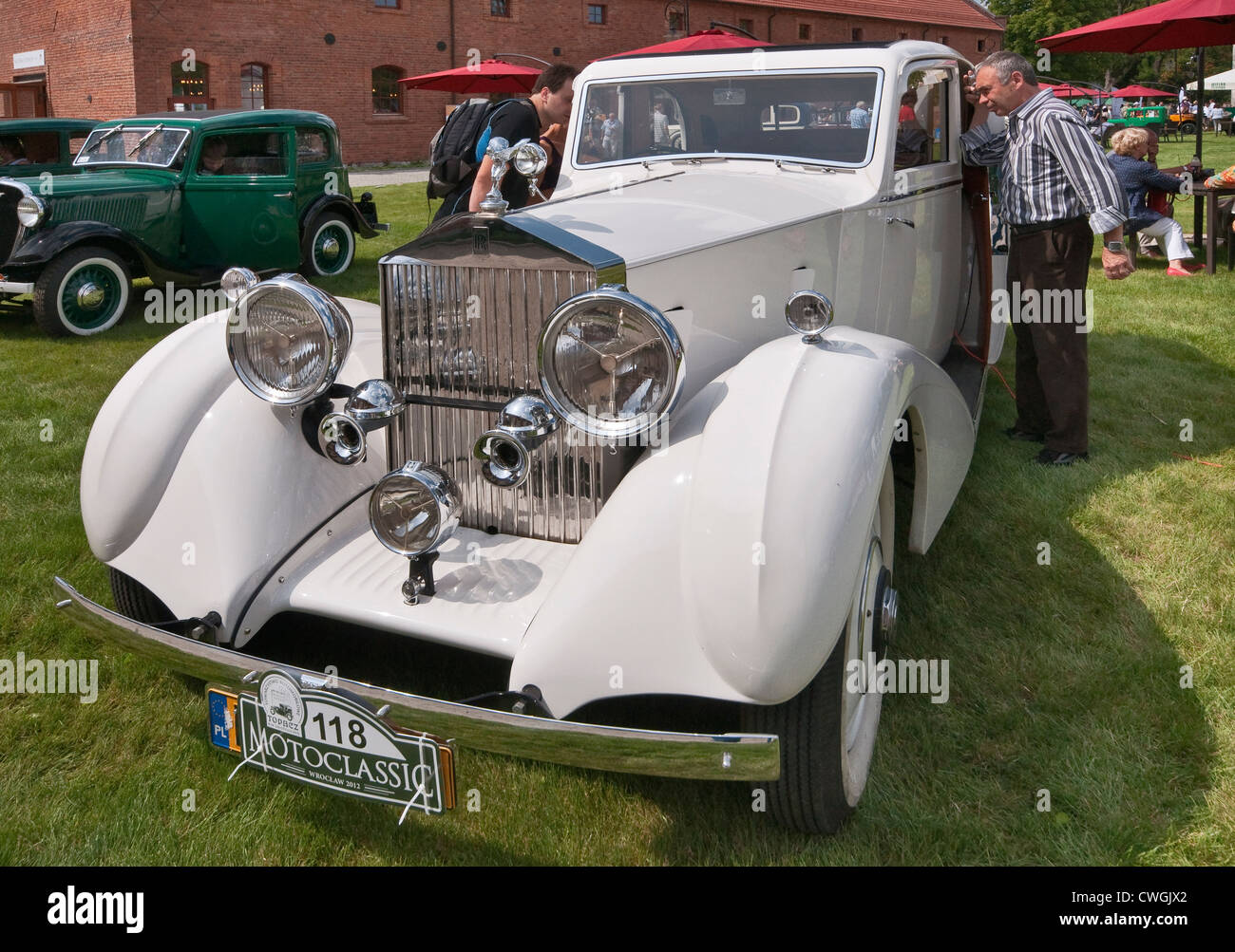 1930s Rolls Royce 20/25 at Motoclassic car show at Topacz Castle in Kobierzyce near Wroclaw, Lower Silesia, Poland Stock Photo