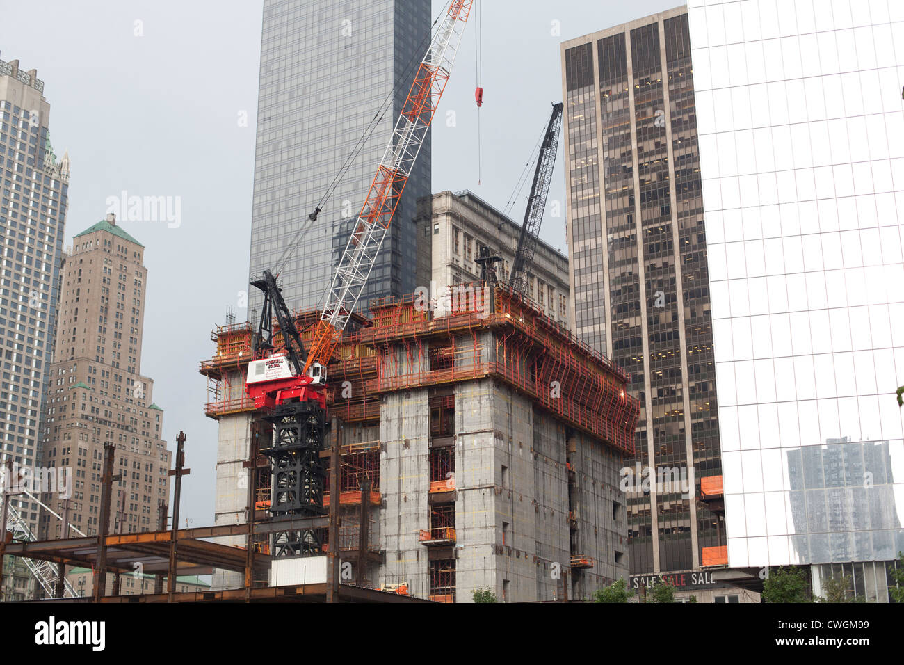 The Freedom Tower Is Built In New York City Stock Photo