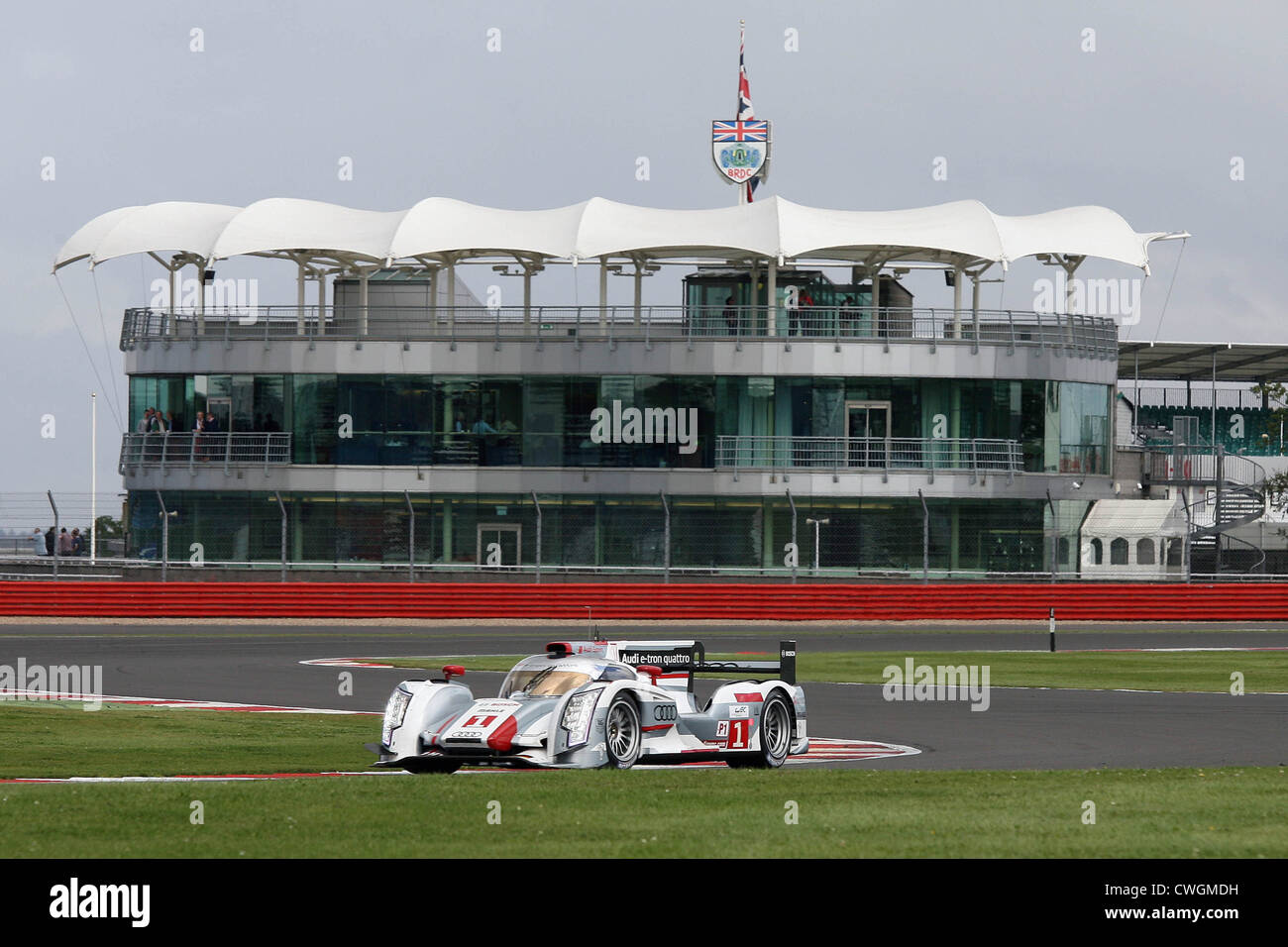 Silverstone WEC 6 Hour Endurance. UK. 26/08/12 Action, Motor Sport. Audi R18 e-tron Quattro Stock Photo