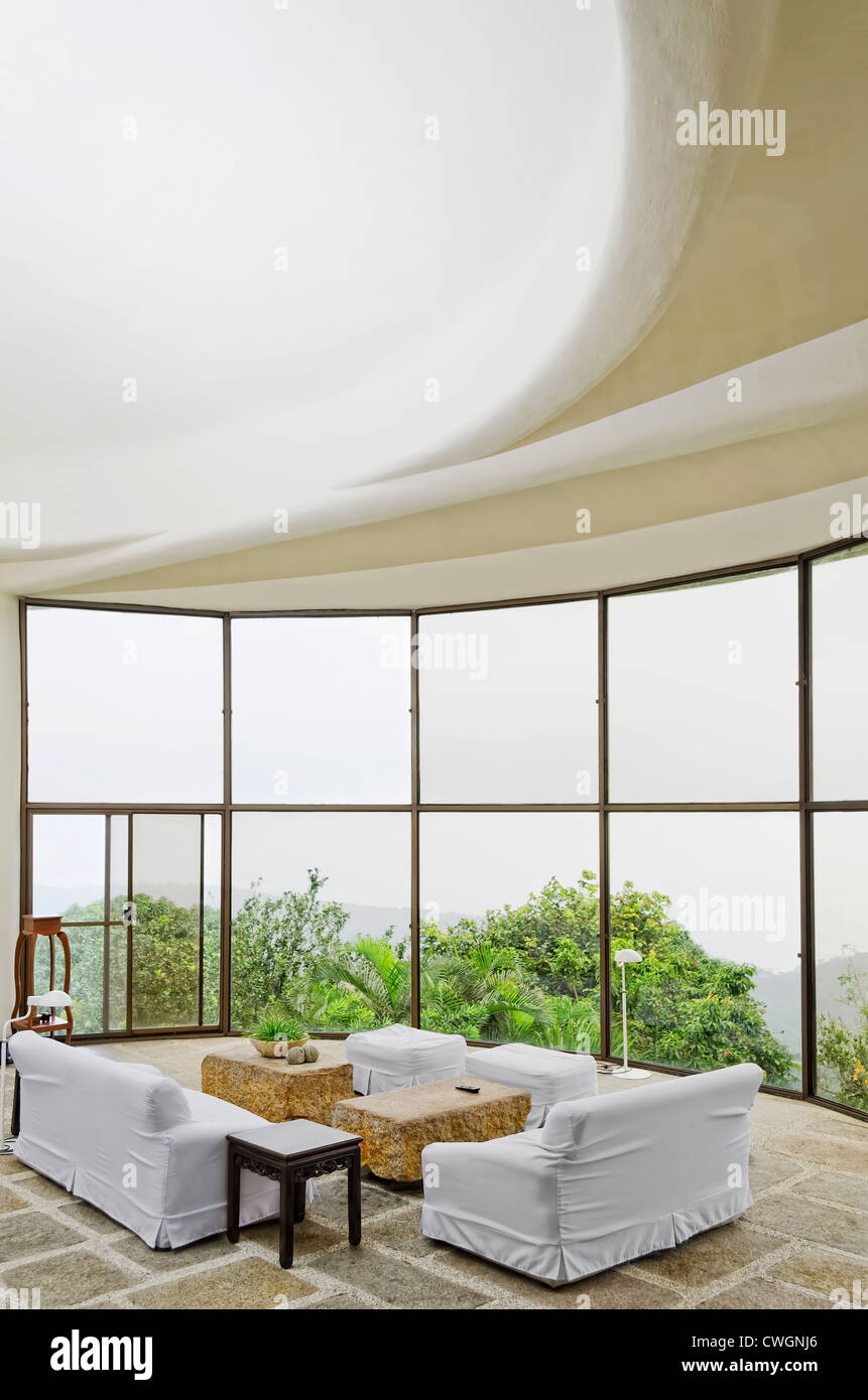 Illustration of Mountain Resort Penthouse Suites With Private Entertainment