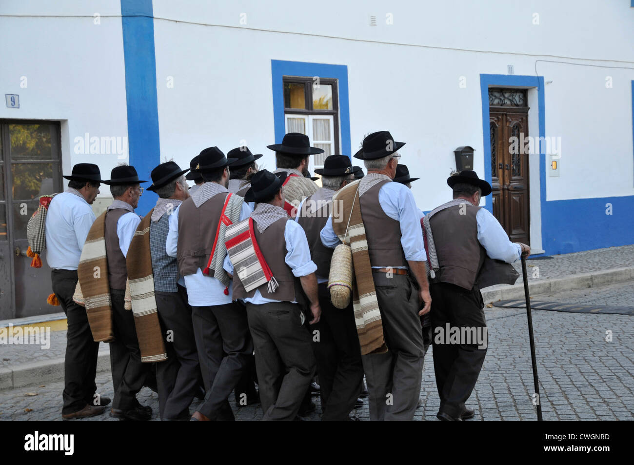 Cante Alentejano: a group of men singing (Alvito, Alentejo, Portugal Stock  Photo - Alamy