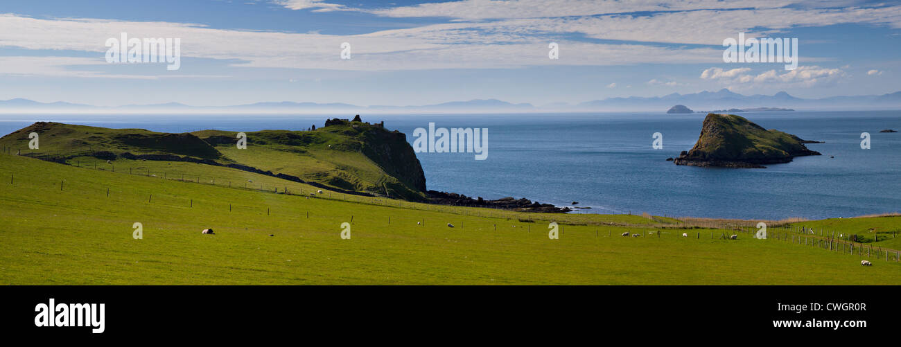 Panorama of the north coast of Skye, Scotland Stock Photo