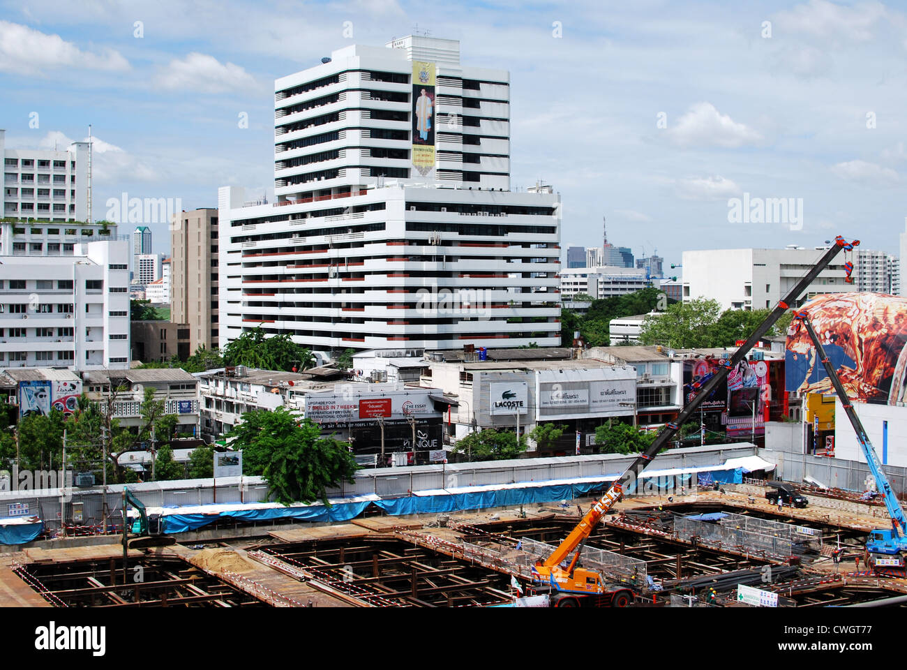 Bangkok building site Thailand for new office space Stock Photo - Alamy