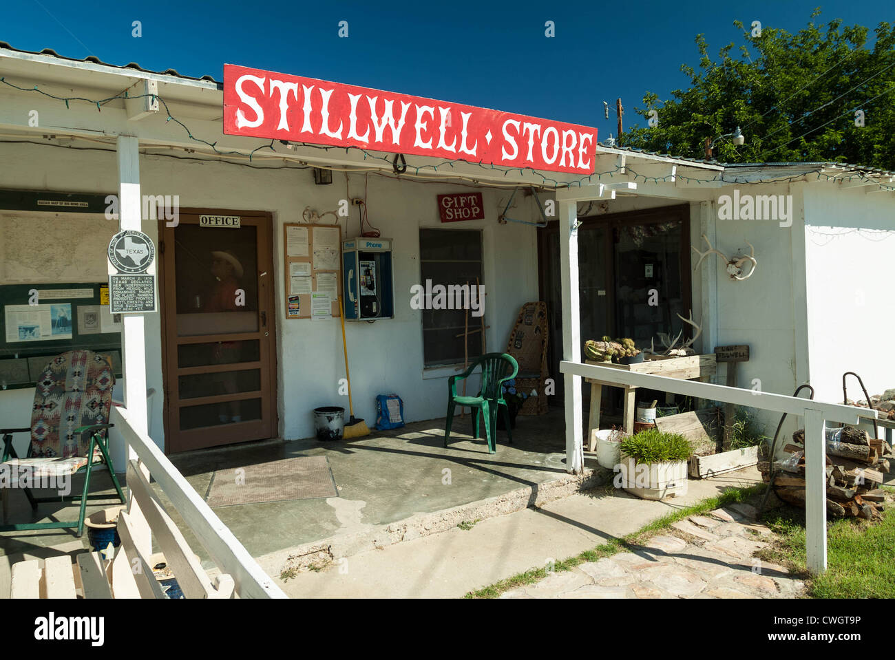Stillwell RV Ranch and General Store near Big Bend National Park, Texas. Stock Photo