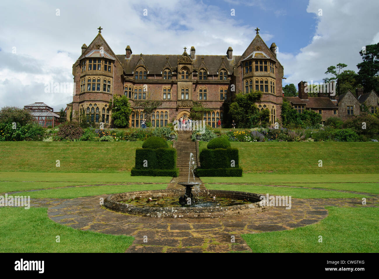 Knightshayes Court and garden, near Tiverton in Devon. Victorian country house with richly decorated interiors and garden. Stock Photo
