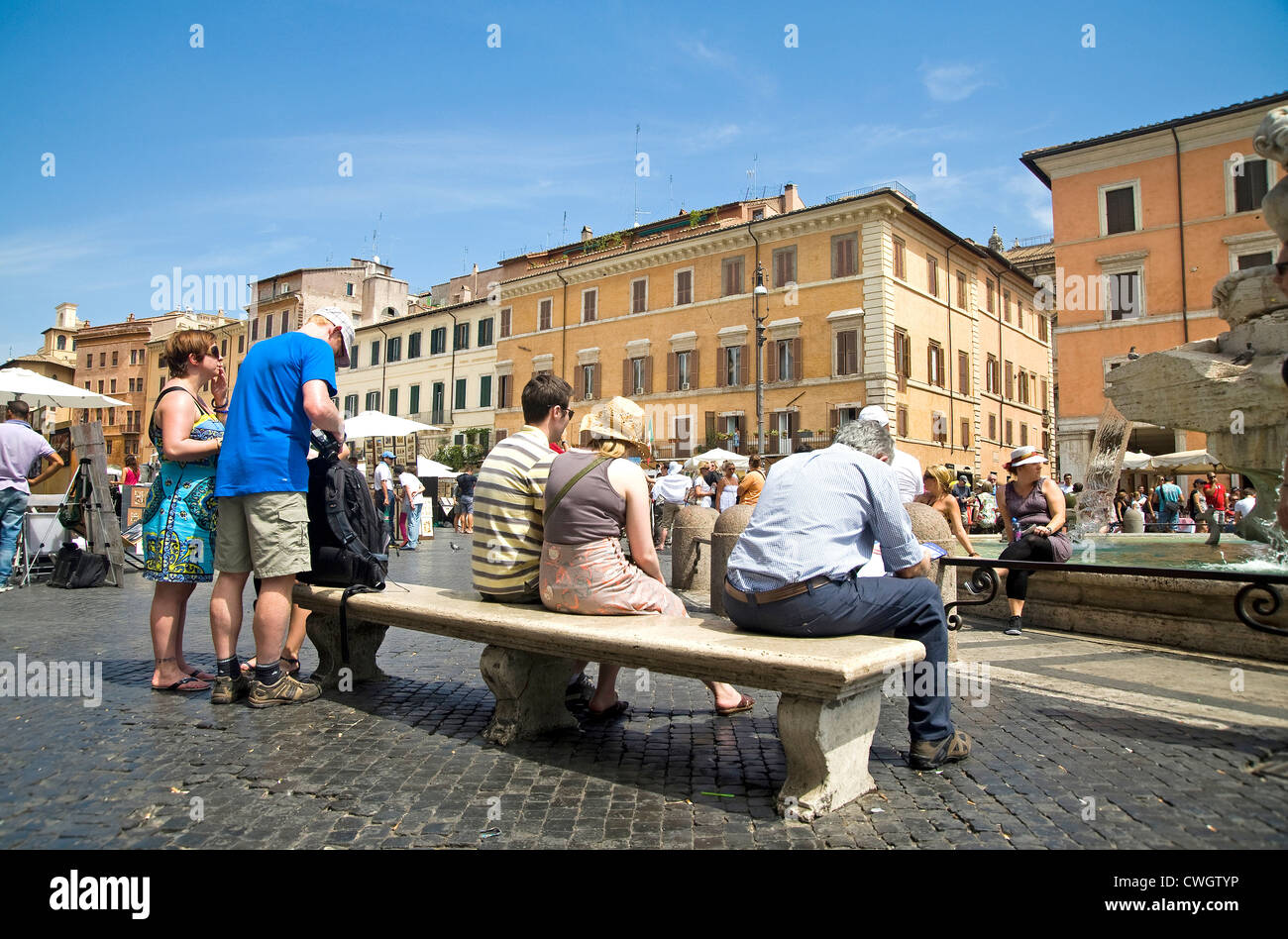 Tarde en el Jardín de la Piazza Navona