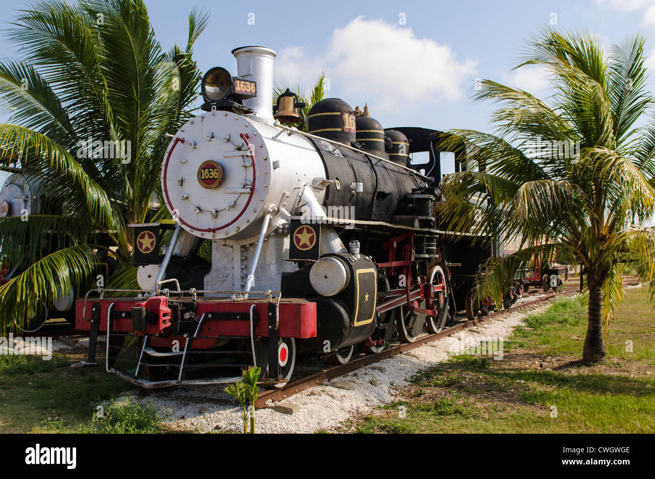 Caibarien, Cuba. The Marcelo Salado Sugar Museum and steam trains, Caibarien, Cuba. Stock Photo