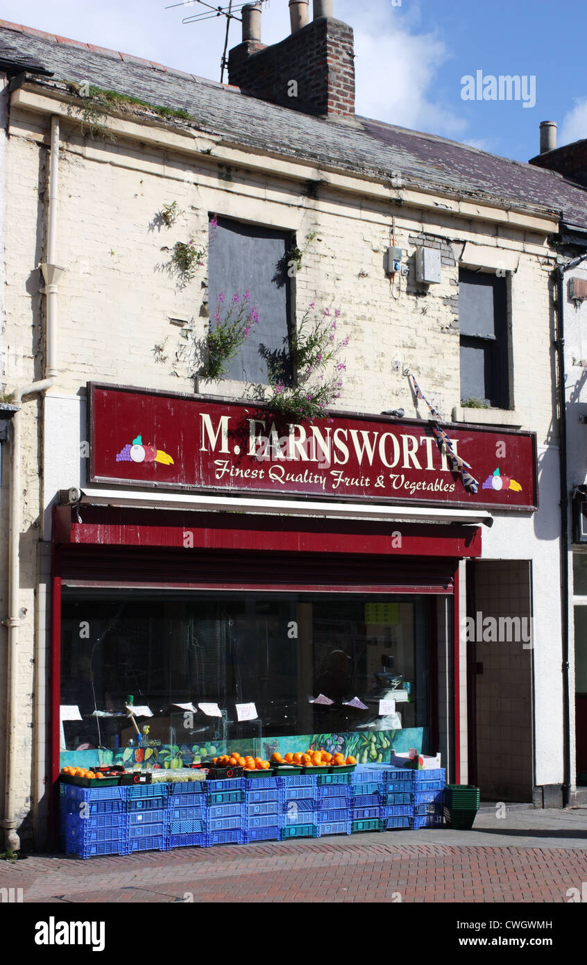 Farnsworth Fruit shop Seaham, north east England UK Stock Photo Alamy