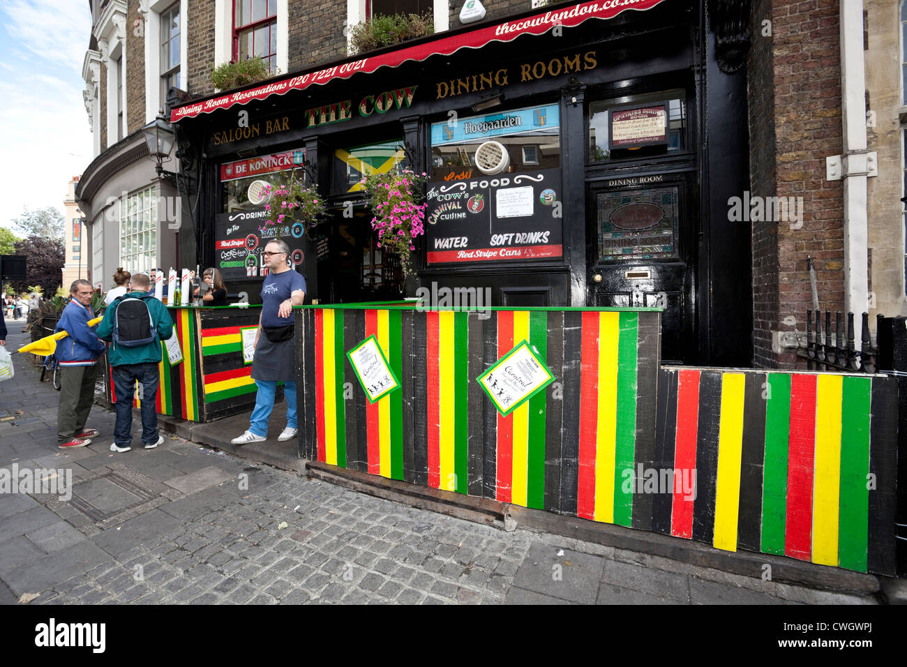 The Cow Pub during the Notting Hill Carnival, Westbourne Park Road
