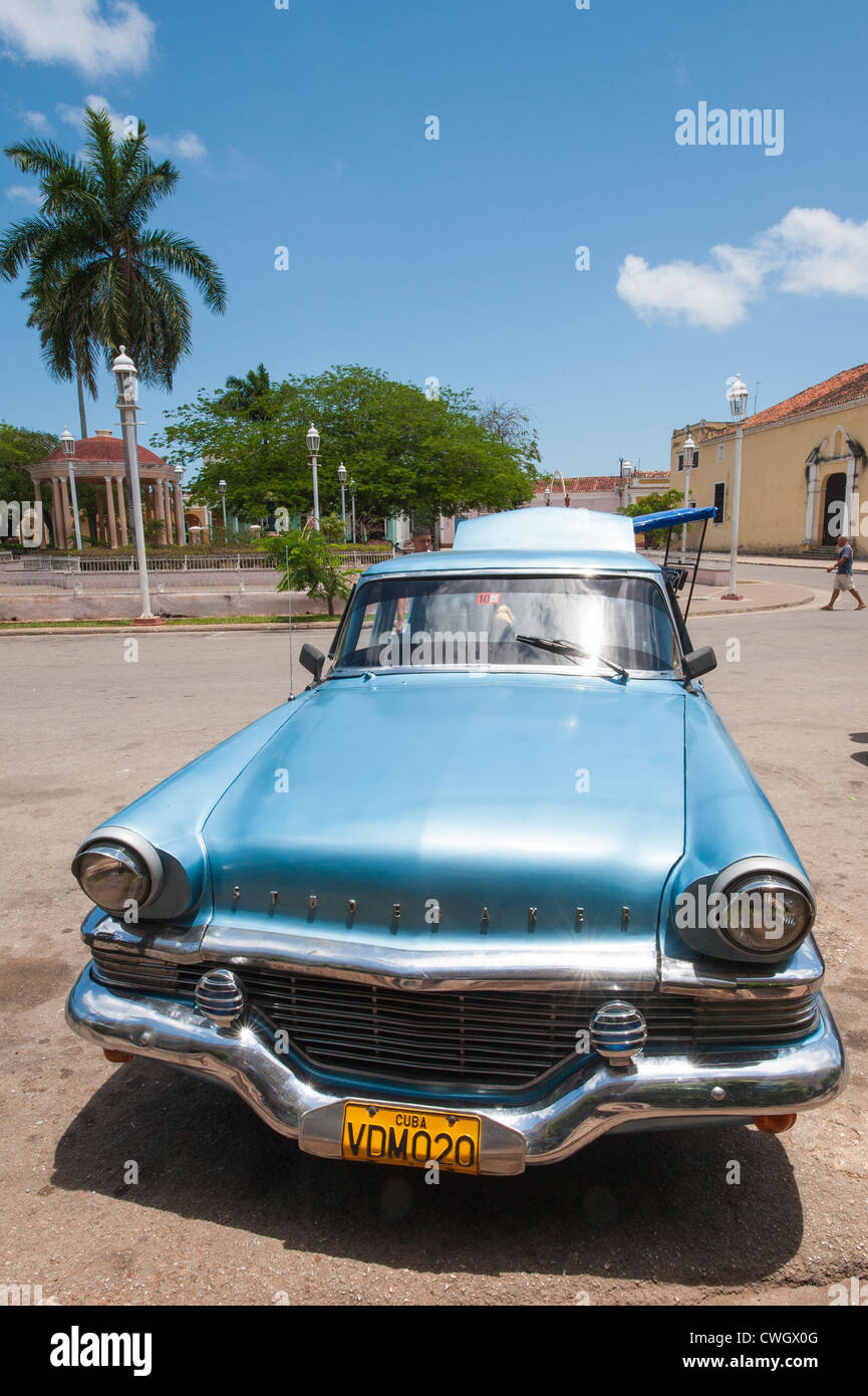 Classic antique 1958 Studebaker car, Remedios, Cuba. Stock Photo