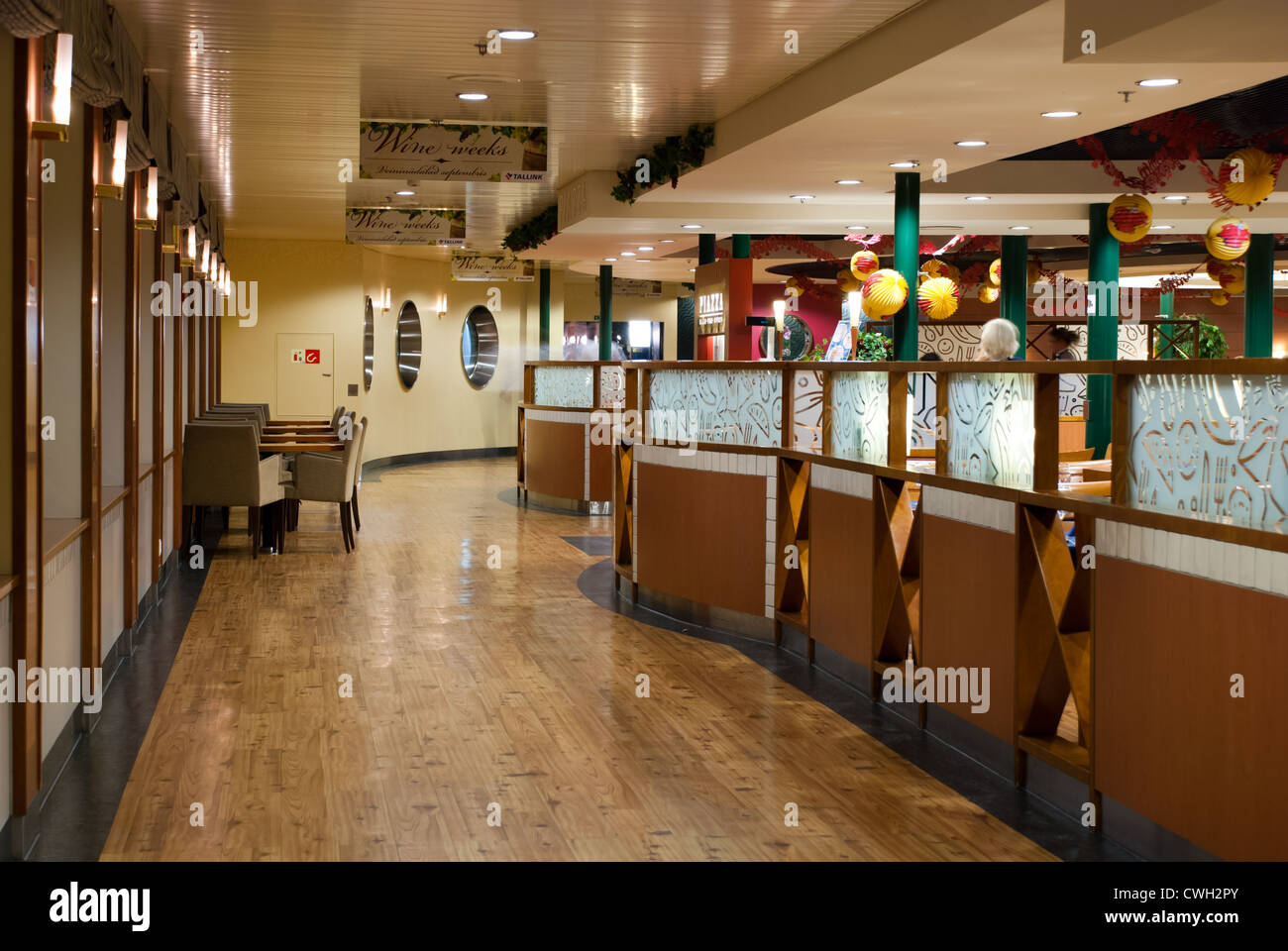 Ship restaurant and waiting lounge Stock Photo Alamy