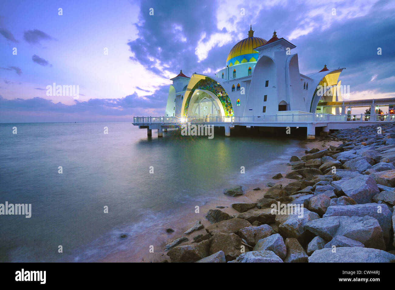The Malacca Straits Mosque Masjid Selat Melaka Is A Mosque Located On Malacca Island Pulau Melaka In Malacca Malaysia Stock Photo Alamy
