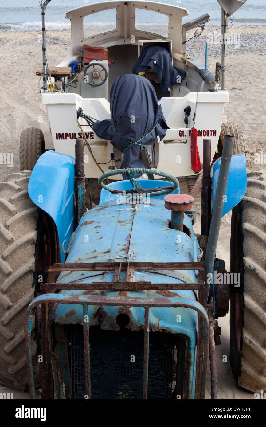 Cromer tractors and boats Stock Photo Alamy