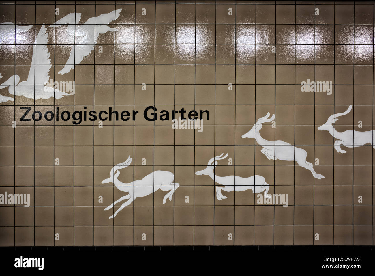 Zoologischer Garten underground station Stock Photo