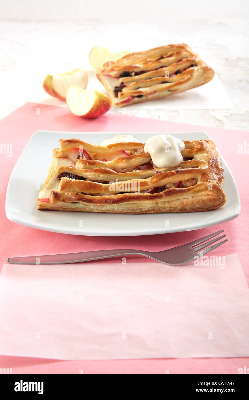 Apples in Puff Pastry Stock Photo Alamy