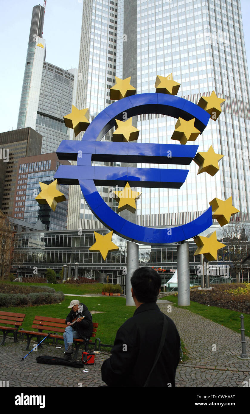 European central bank logo icon hi-res stock photography and images - Alamy