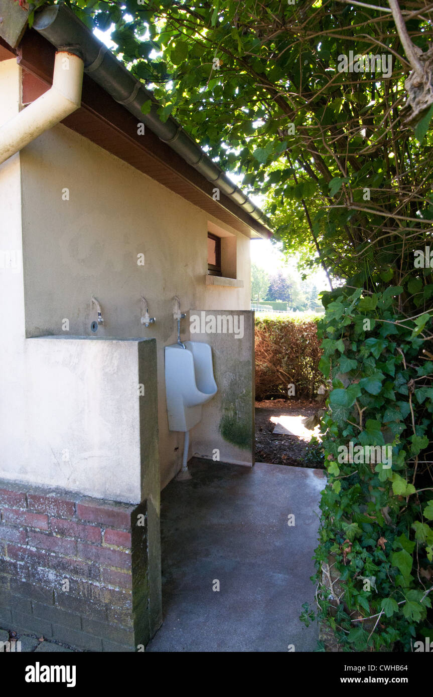 Open air urinal, France Stock Photo Alamy