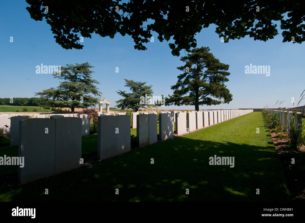 World War One Chinese cemetery at Nolette, Picardy, France. Stock Photo