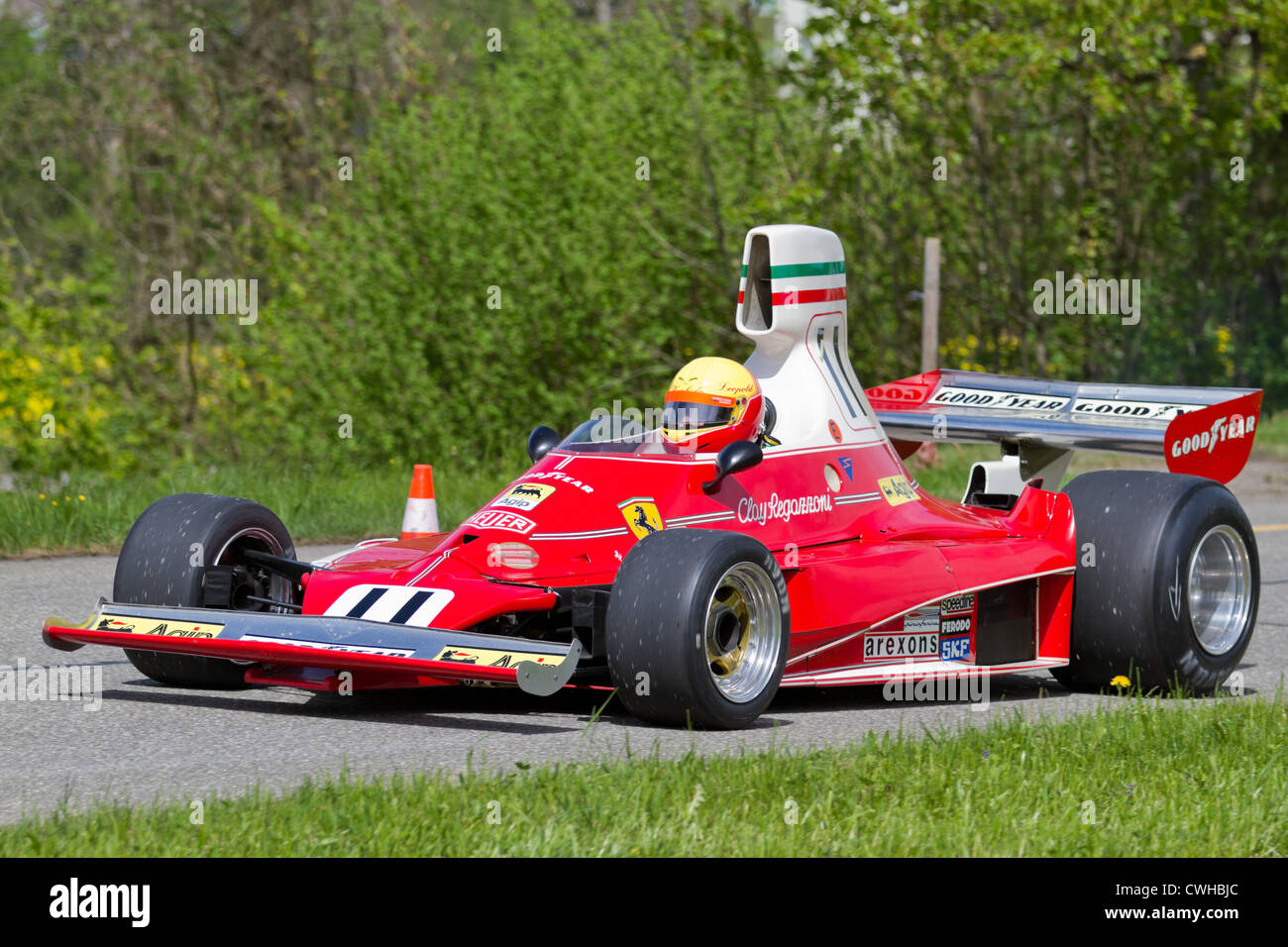 1975 FERRARI 312T F1 Cover - Anderstorp, Sweden - Signed By CLAY REGAZZONI