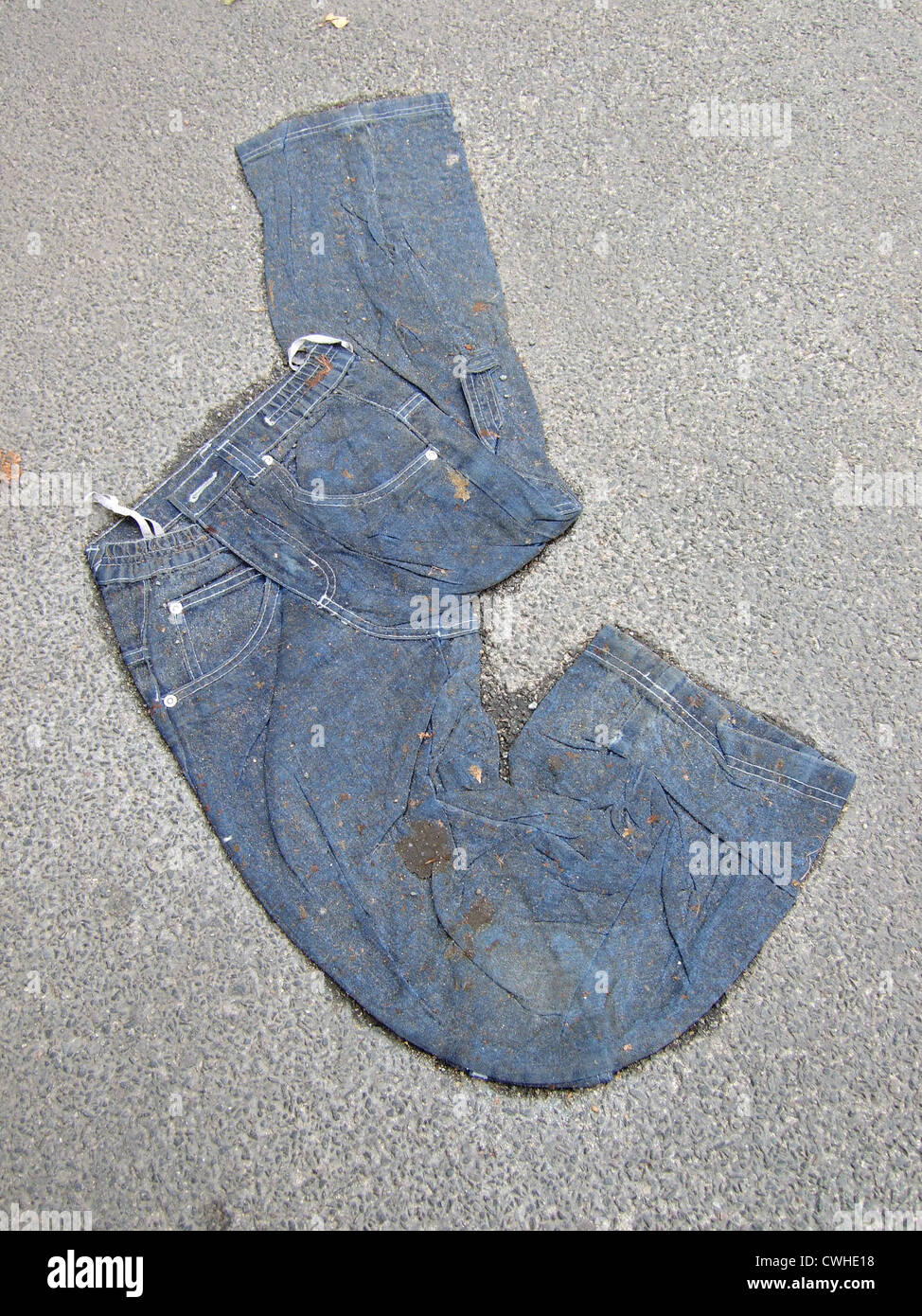 Berlin A Denim Pants Lying On The Floor Stock Photo 50171332 Alamy