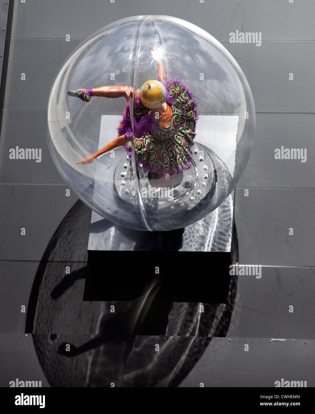 Globe Head Ballerina by Yinka Shonibare at Royal Opera House, London Stock Photo