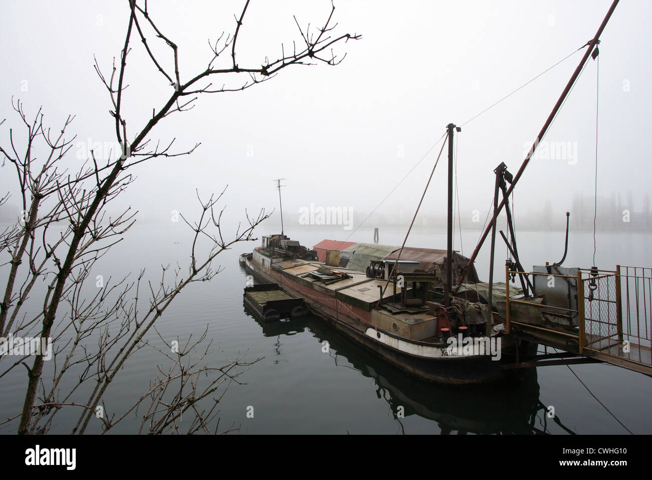 Berlin Worn As An Alternative Dumb Barge Houseboat Stock Photo Alamy