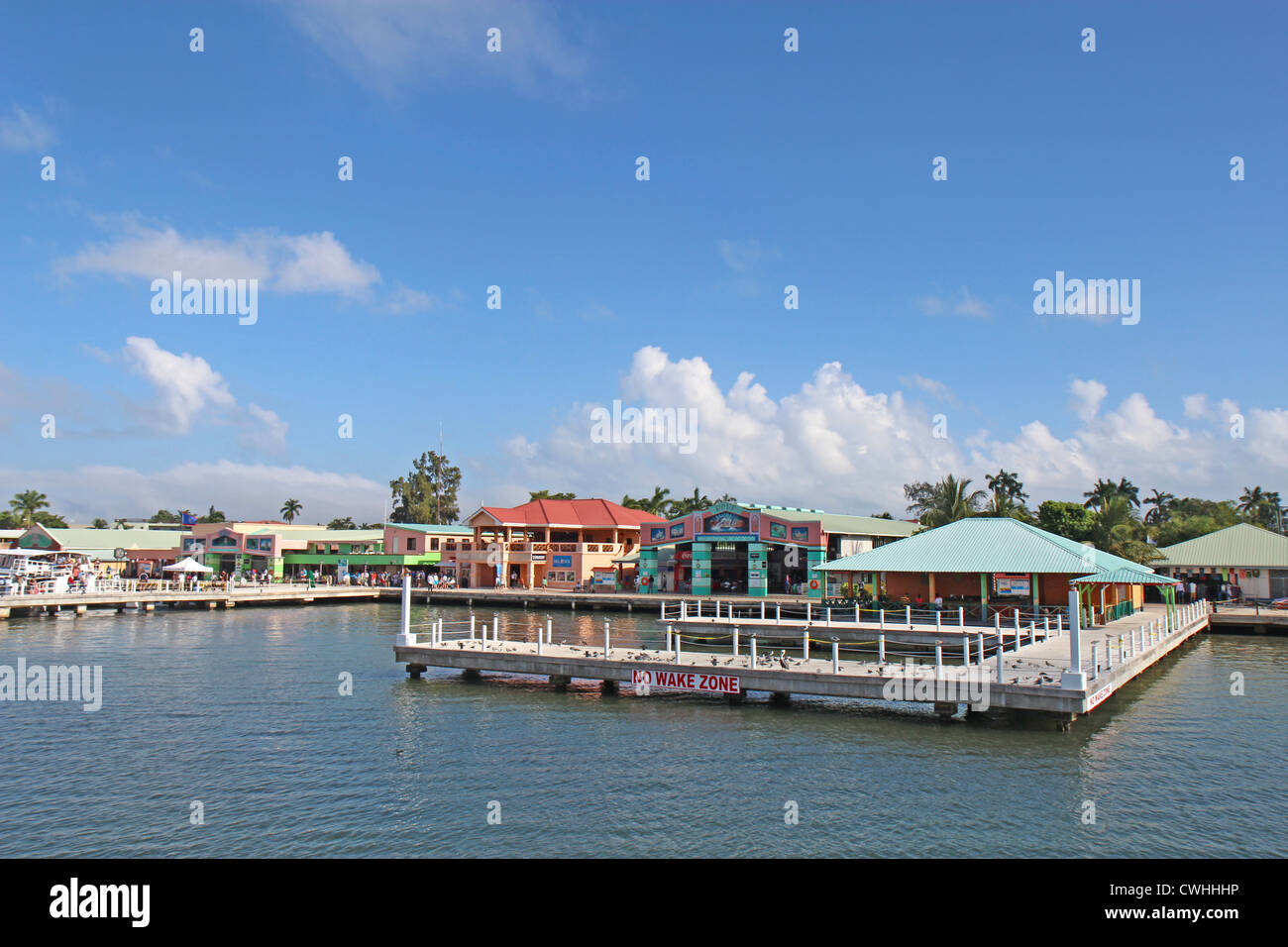 The Cruise Ship Terminal In Belize City From The Water Stock Photo Alamy