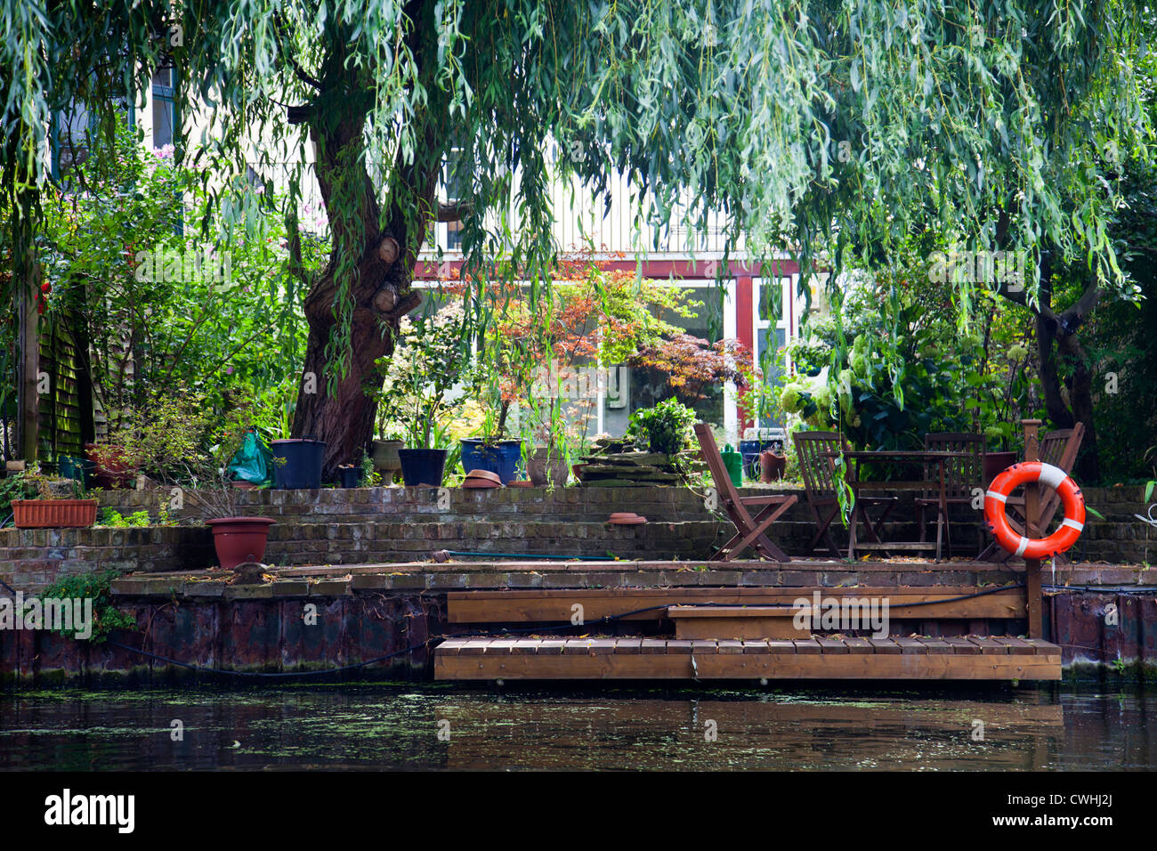Homes along Regent Canal Between Camden Town and Regents Park London