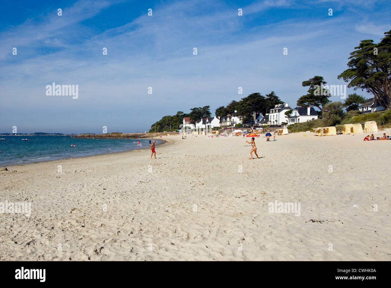 France, Bretagne, Carnac, Beach Stock Photo