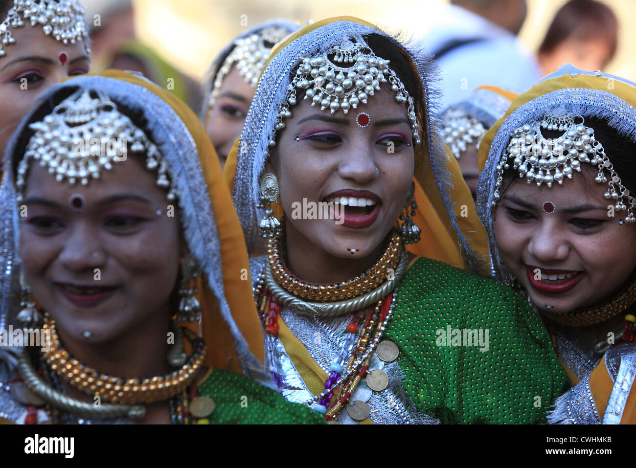 Rajasthani dancers Stock Photo