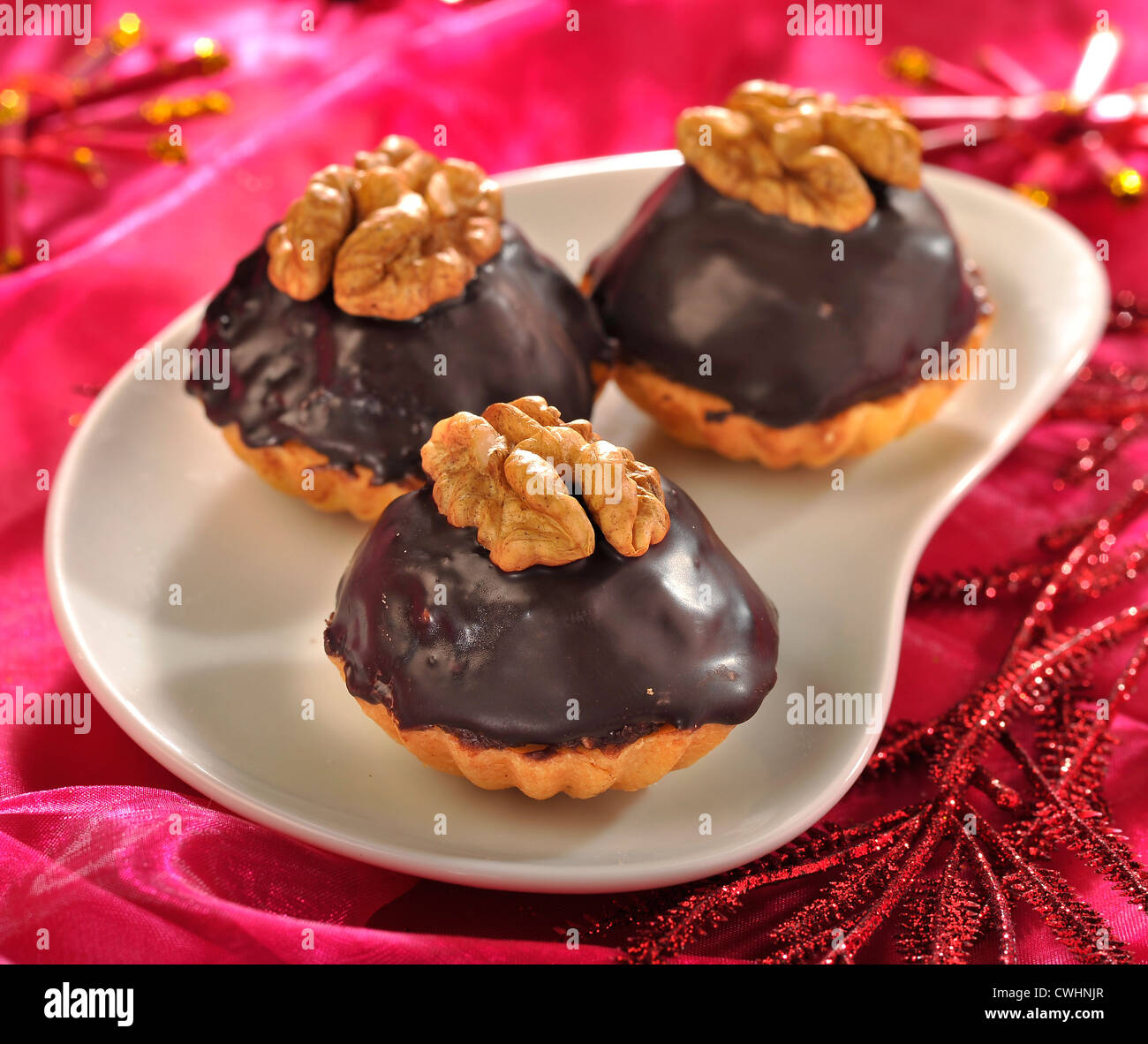 Diabetic Cakes with Nut Stuffing Stock Photo Alamy