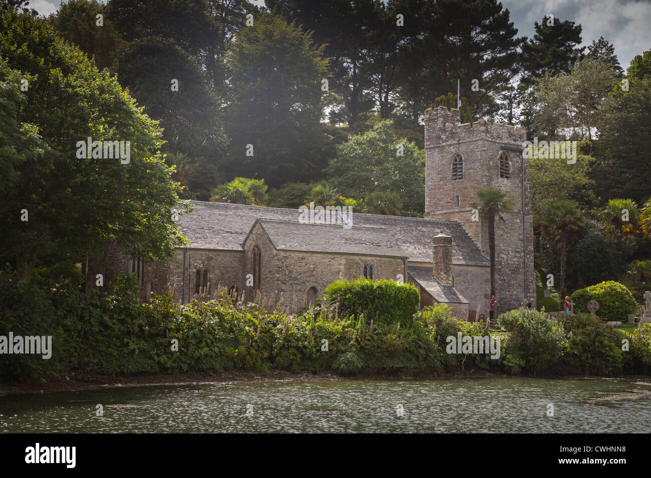 St. Just In Roseland church, Cornwall uk Stock Photo Alamy