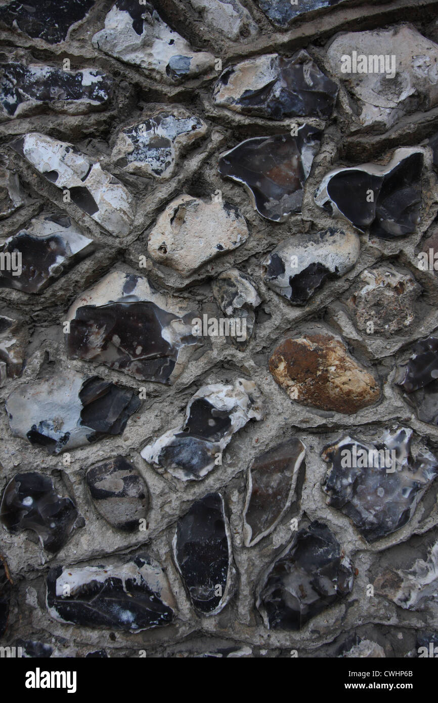 flint stone wall Stock Photo - Alamy