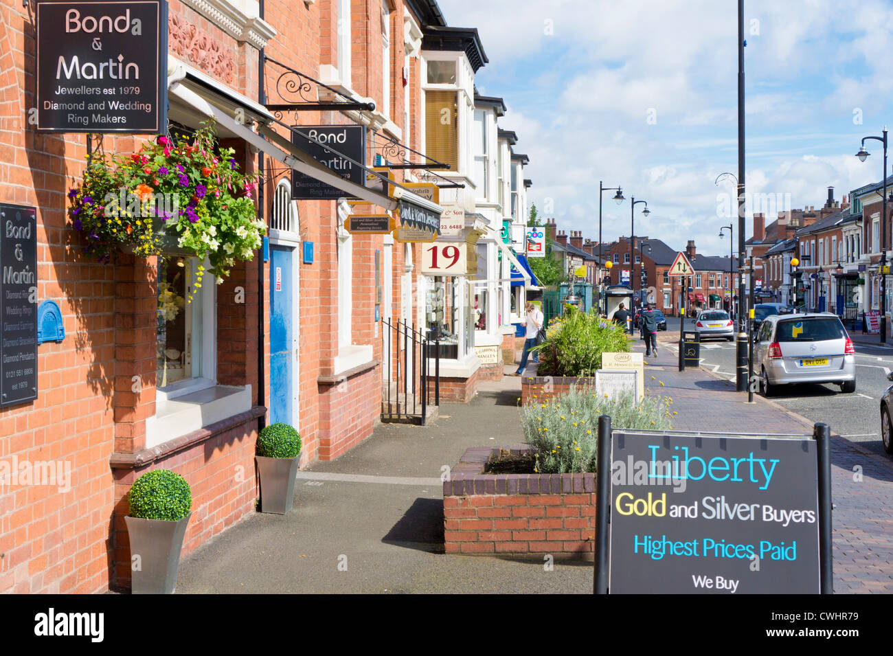 Jewellers shops in the Jewellery Quarter Birmingham West Midlands