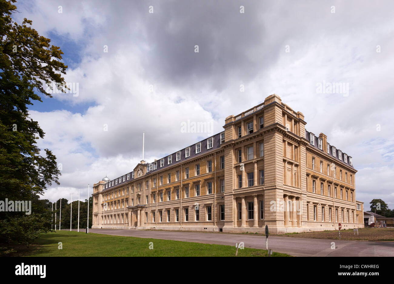 Exterior facade of the Former Army Staff College Royal Military Academy Sandhurst. Stock Photo