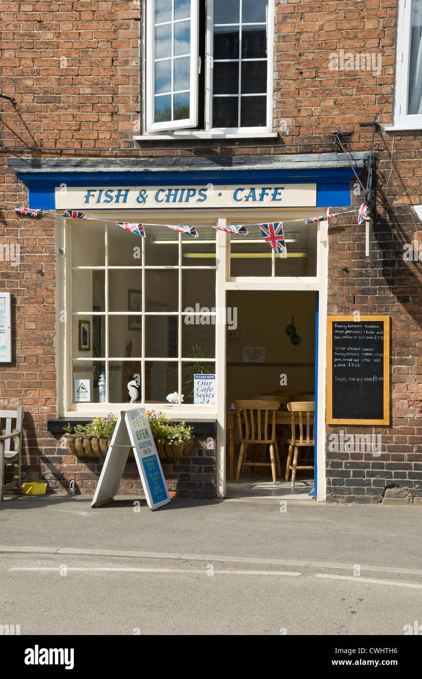 Fish and chip shop Thornton le Dale North Yorkshire England UK United