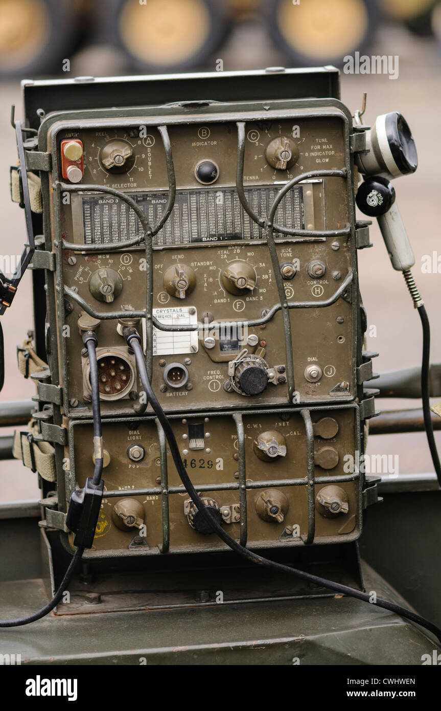 Two-way army radio from World War 2 Stock Photo