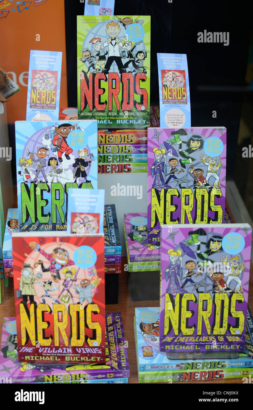 Several Different Books In The Nerds Children S Espionage Stock Photo Alamy