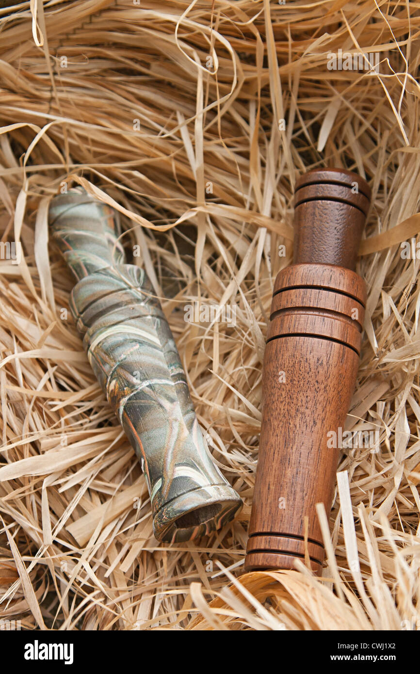 duck and goose calls Stock Photo