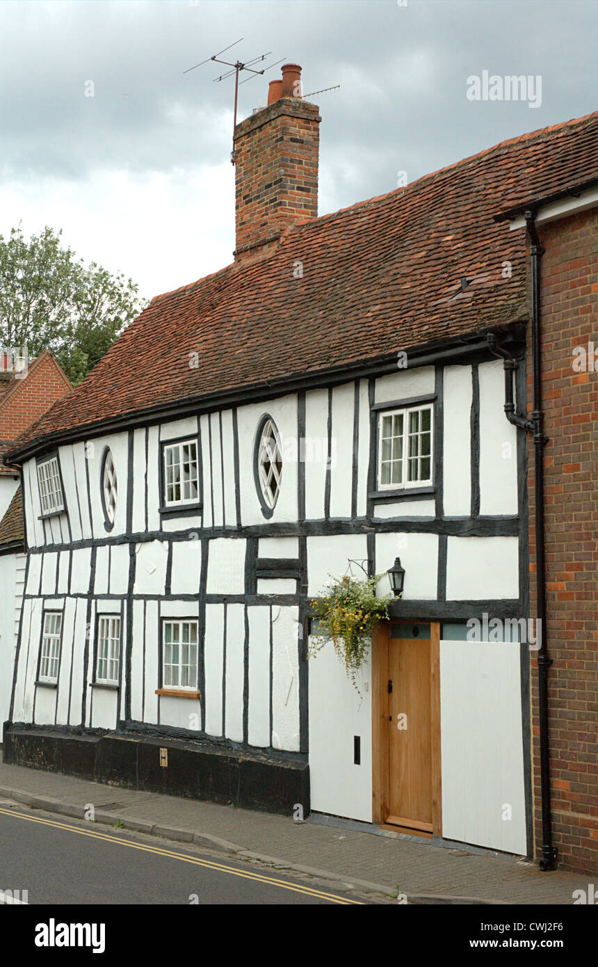 17th century house at 21 St Michaels Street, St Albans, Hertfordshire, England, UK. Stock Photo