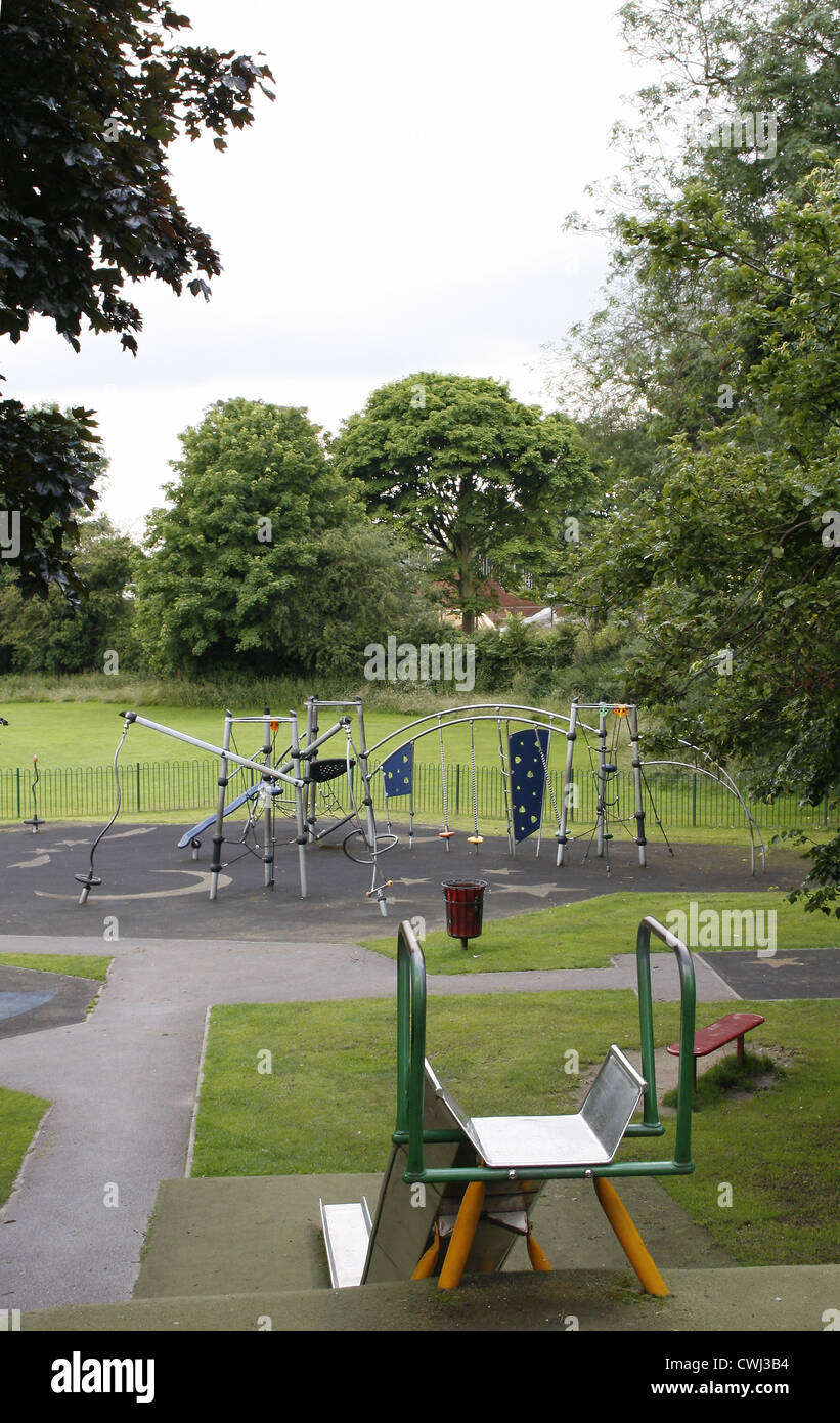 kids play area Kings Park,Retford, Nottinghamshire, England, UK Stock ...