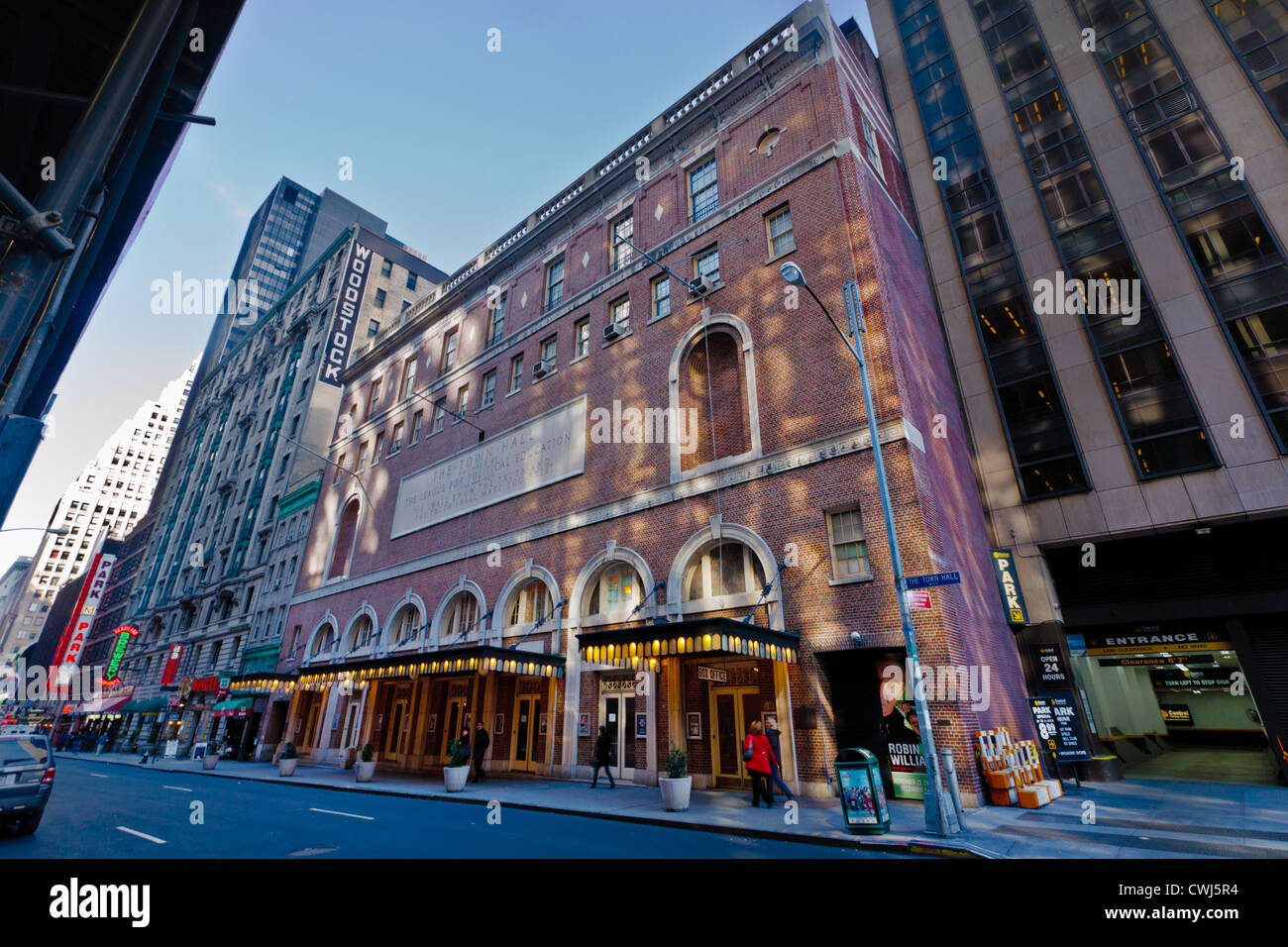 Town Hall, auditorium famed acoustics, Theater District, Federal Revival McKim Mead White midtown Manhattan, New York City Stock Photo