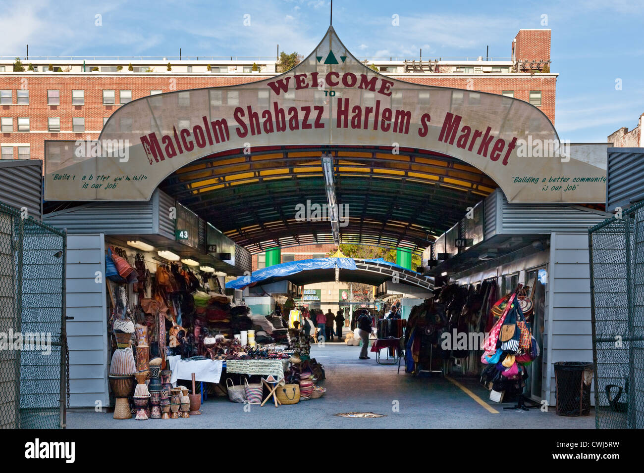 Malcolm Shabazz Harlem Market, Manhattan, New York City Stock Photo