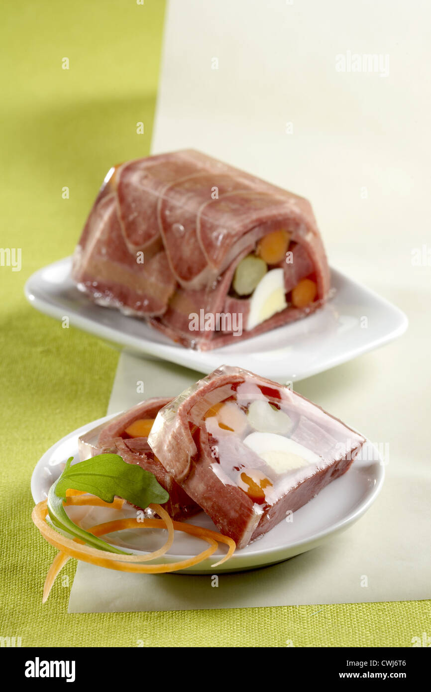 Pork Tongue in Aspic Stock Photo Alamy