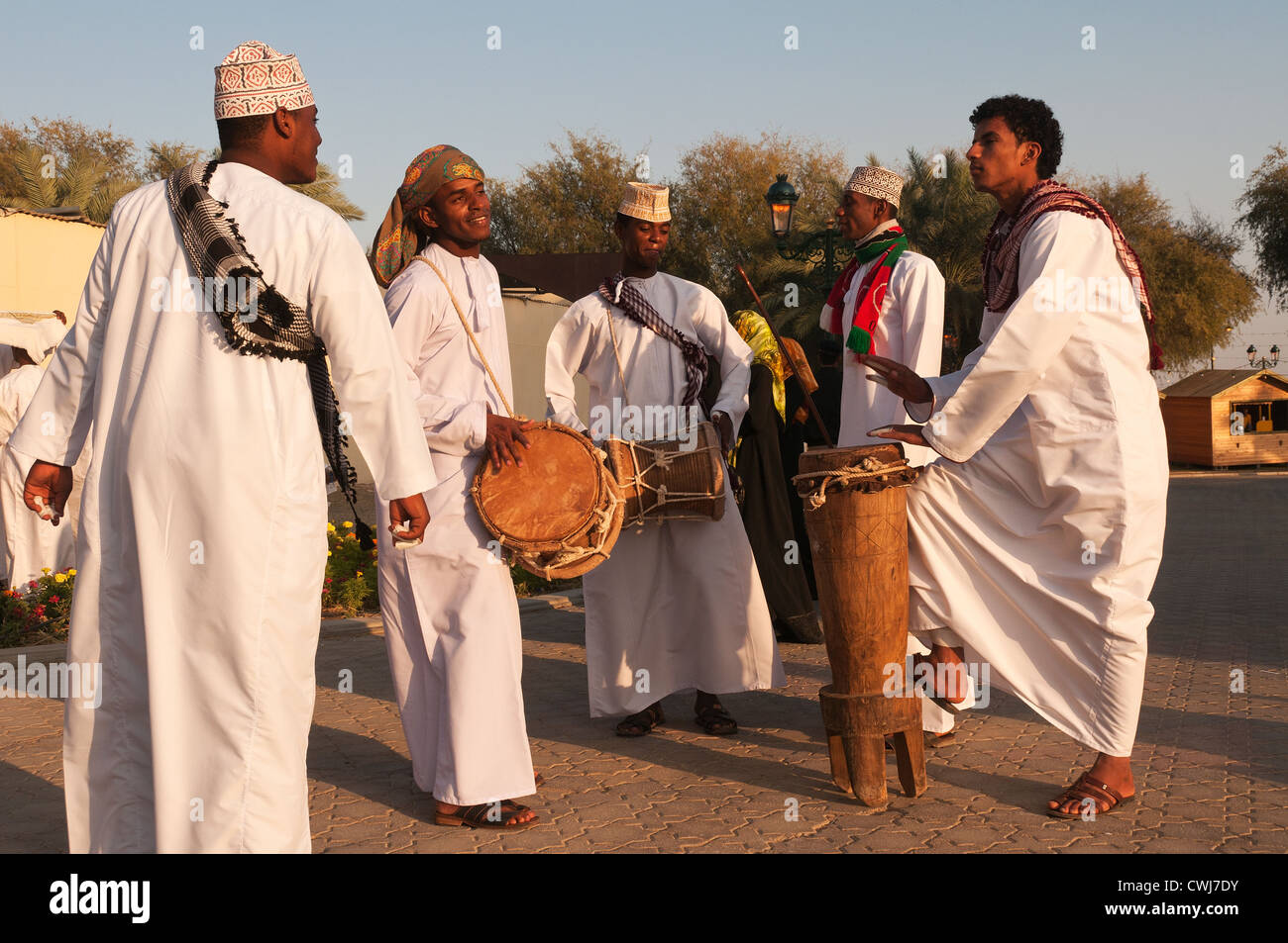 Elk207-1476 Oman, Muscat, Muscat Festival, street musicians Stock Photo