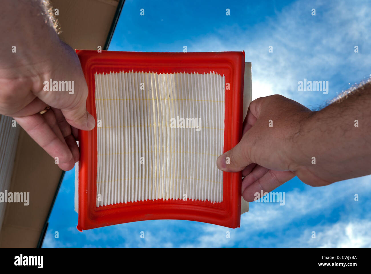 Make sure your cars air filter is clean Stock Photo Alamy