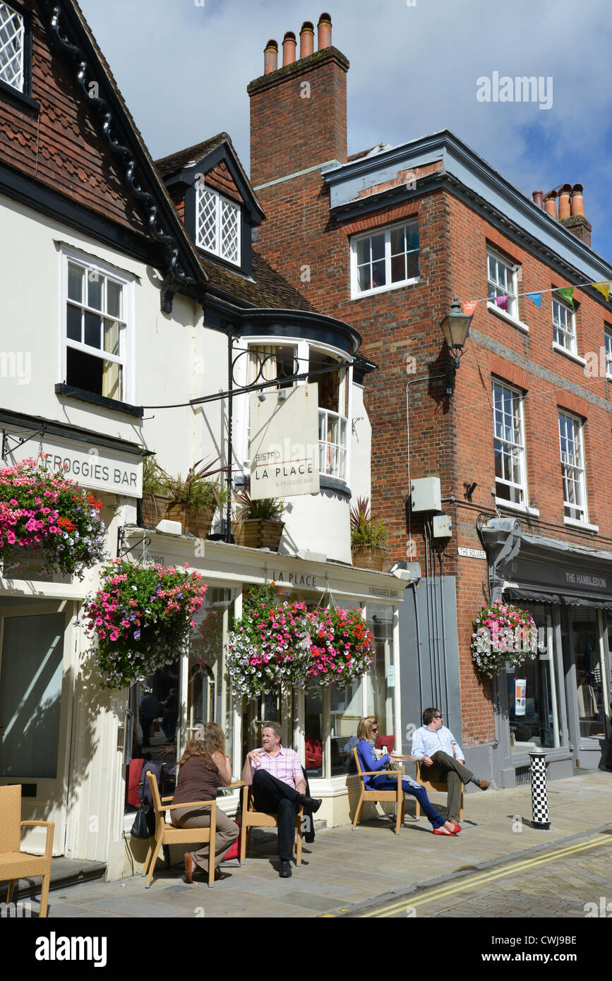 La Place Restaurant, Great Minster Street, Winchester, Hampshire, England, United Kingdom Stock Photo