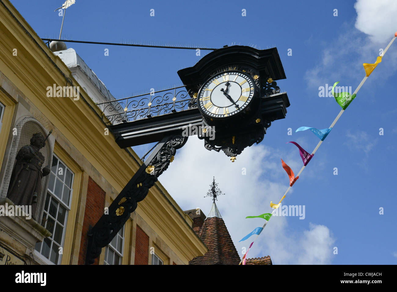 Old guildhall clock winchester hi-res stock photography and images - Alamy