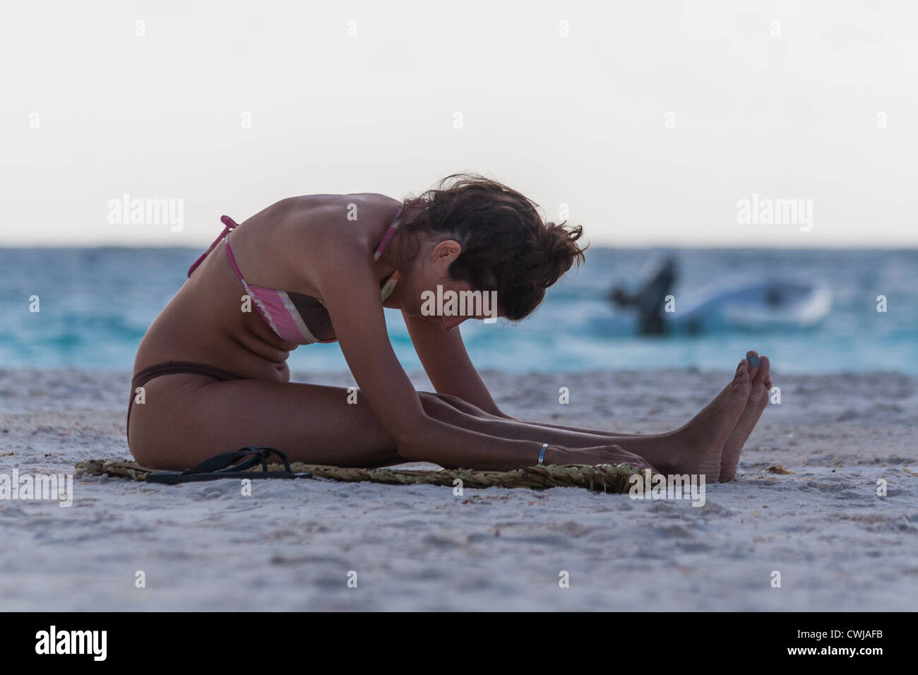 Yucatan beach, isla mujeres, mexico Stock Photo